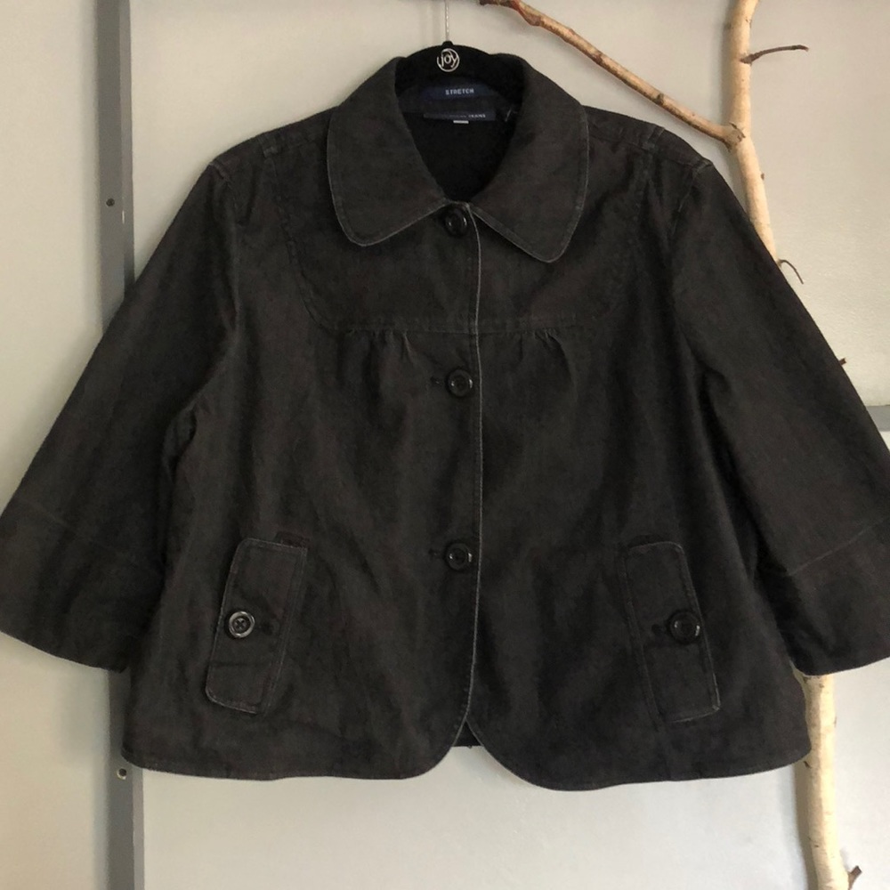 Bill Blass Charcoal Jeans Jacket
